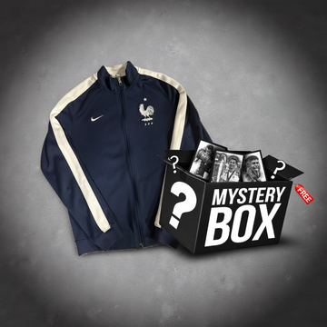 FRANKREICH RETRO Trackjacket M + FREE 30x40cm Unterschriften BOX