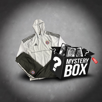FC BAYERN RETRO Tracksuit M + FREE 30x40cm Unterschriften BOX