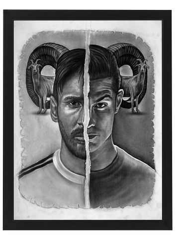 C. Ronaldo & L. Messi Goat Footy